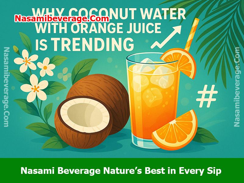 coconut water with orange juice Coconut Water with Orange Juice
