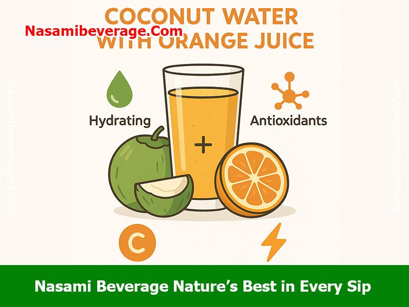 coconut water with orange juice Coconut Water with Orange Juice