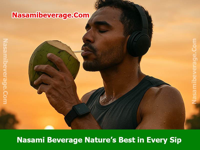 coconut water vs regular water Athlete enjoying coconut water post-workout for hydration