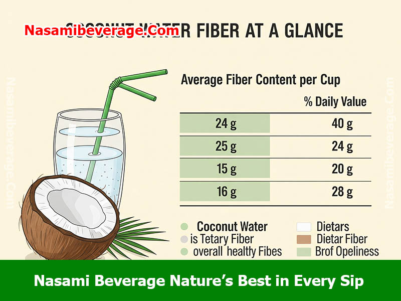 How Much Fiber is Actually in Your Coconut Water? How much fiber is actually in your coconut water