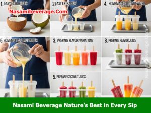 Make ice pops with coconut water how it works