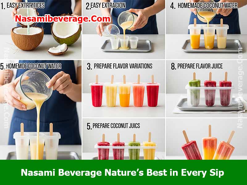 Make ice pops with coconut water how it works