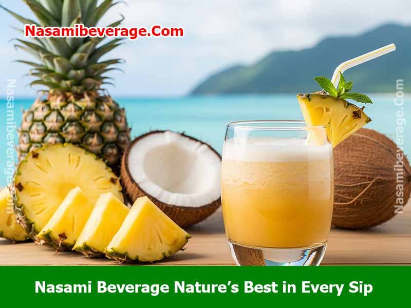 Mix coconut water and pineapple