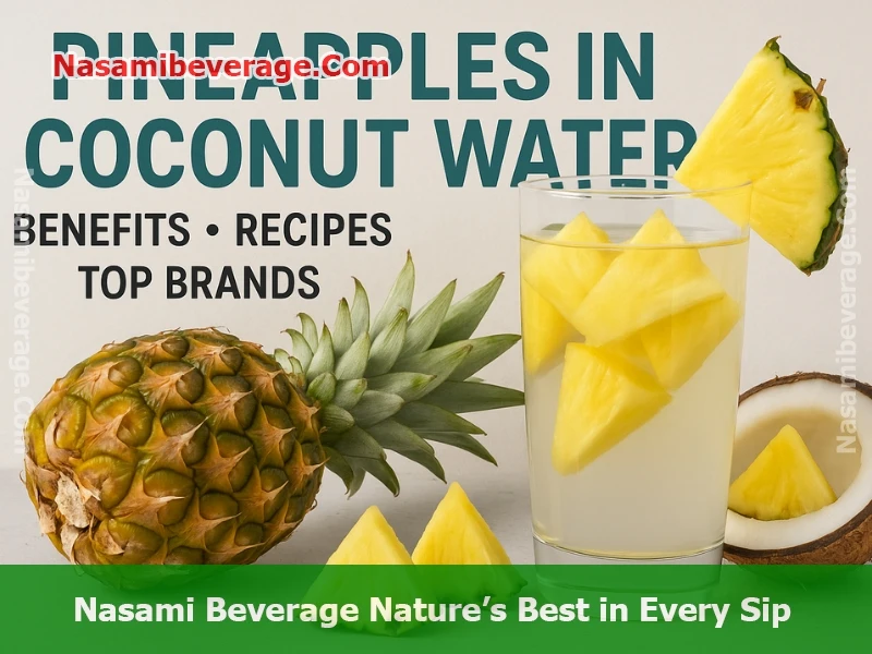 Pineapples in coconut water