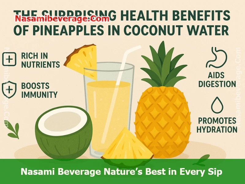 Pineapples in coconut water