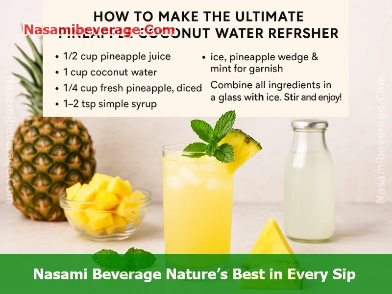 Pineapples in coconut water
