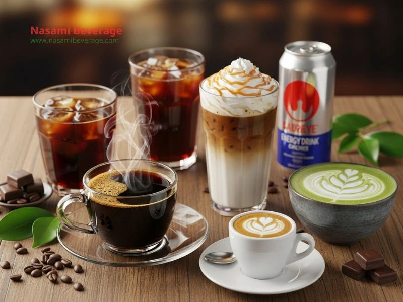 Caffeine content in popular drinks