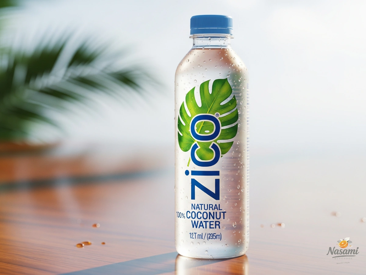 top coconut water brands A bottle of Zico Natural 100% Coconut Water