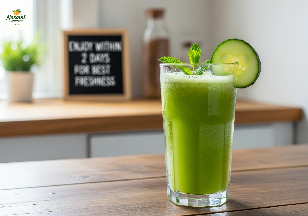 How long is cucumber juice good for