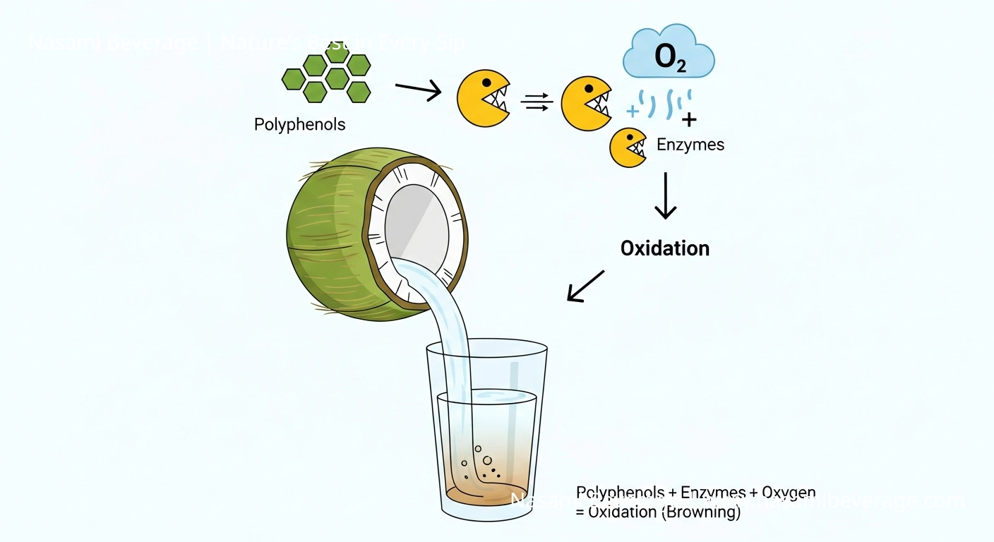 Coconut Water Turning Yellow