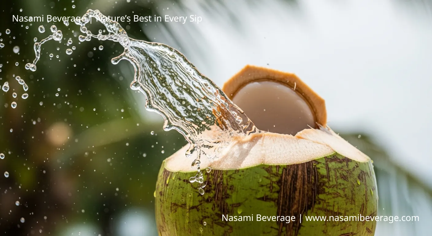 Fresh vs. Spoiled Coconut Water Fresh vs. Spoiled Coconut Water