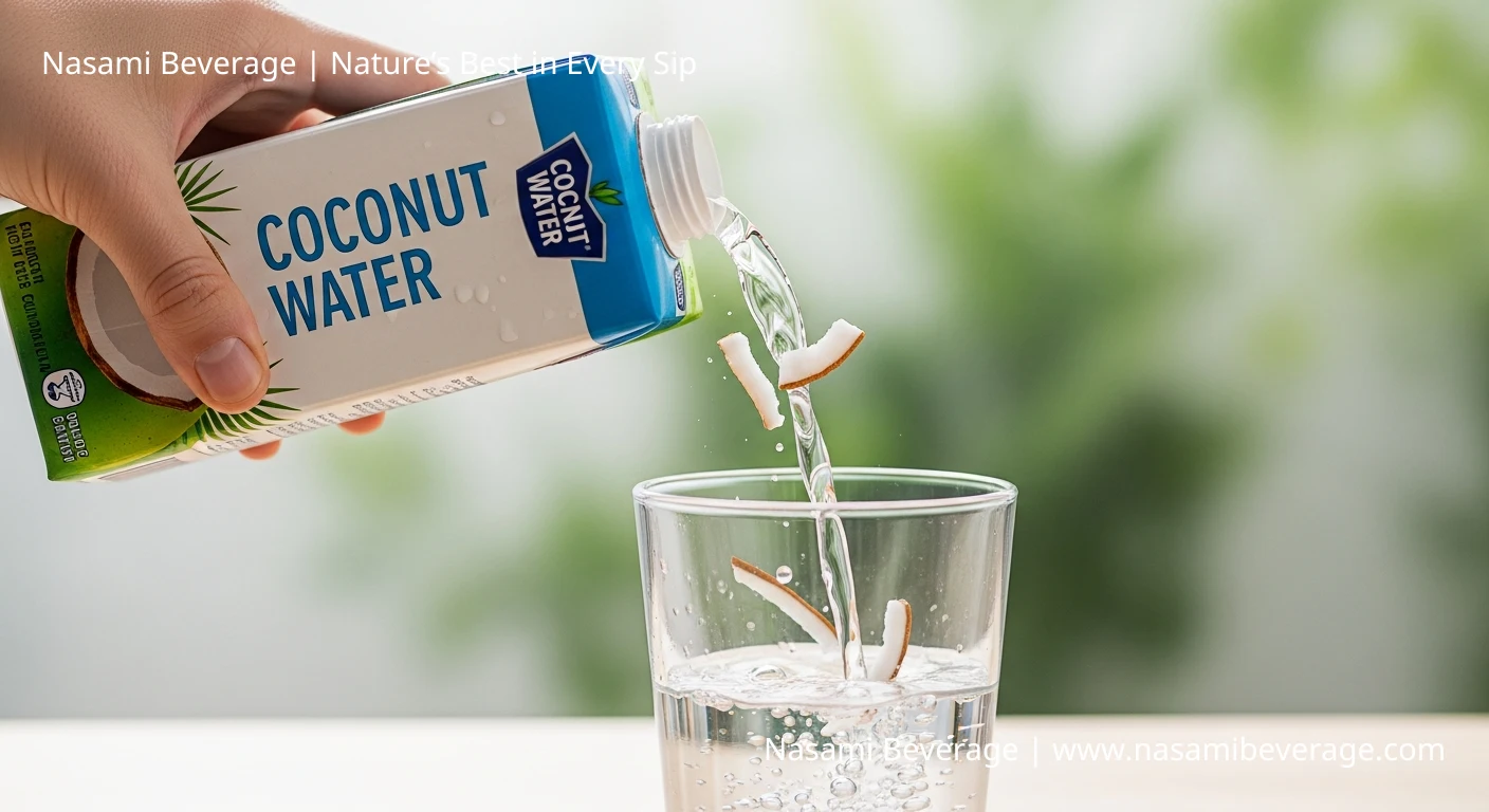 White Flakes in Coconut Water