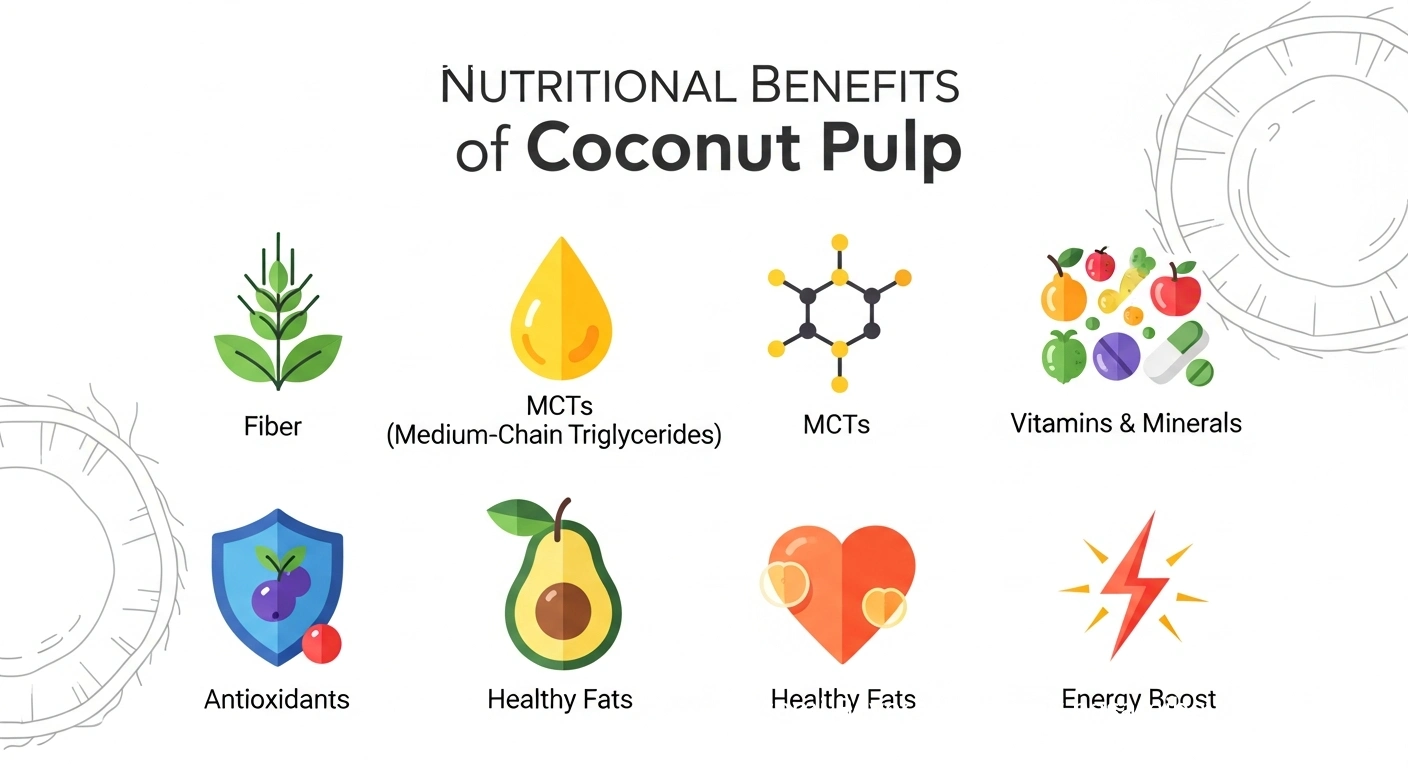 White Flakes in Coconut Water