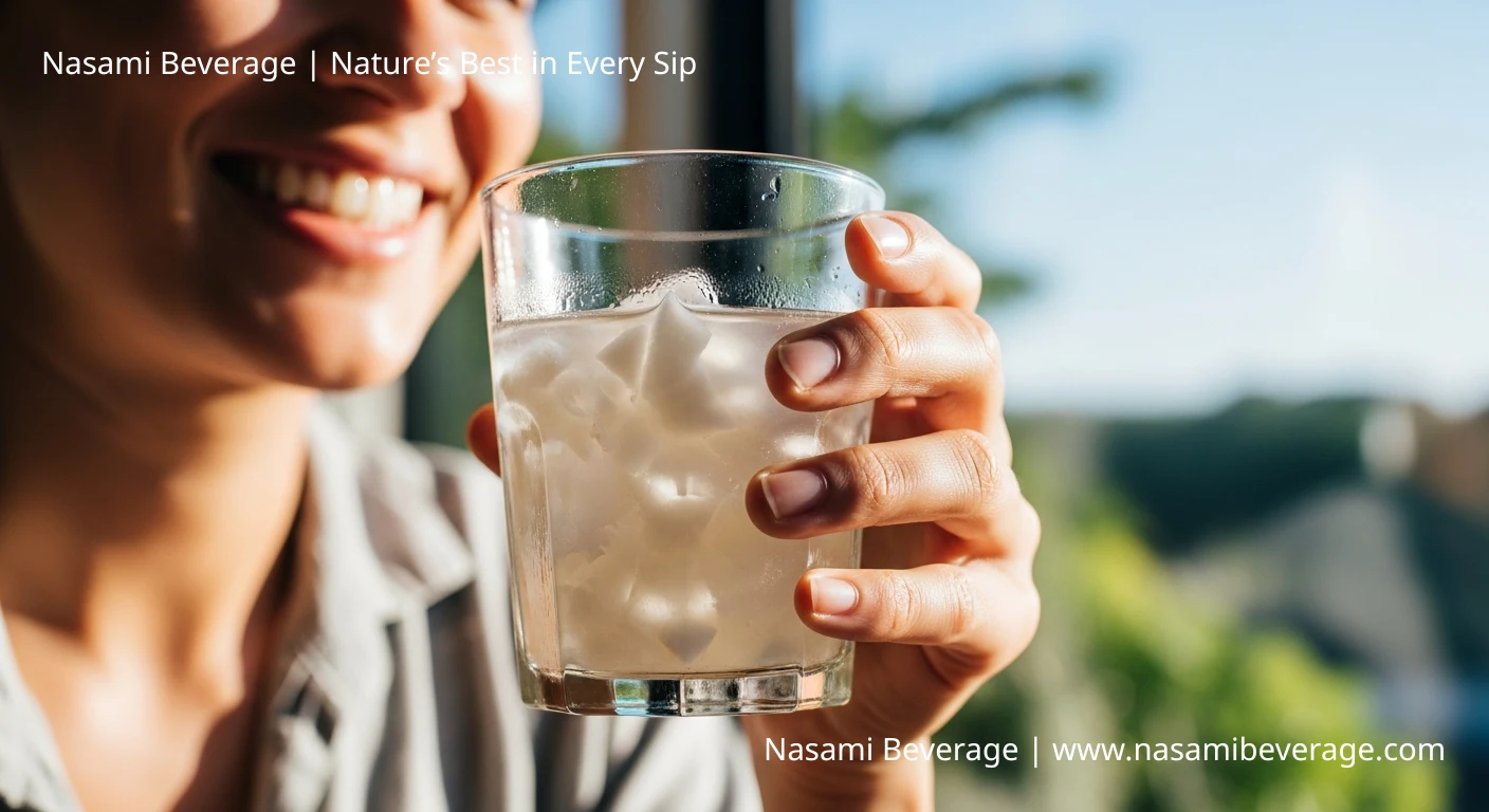 White Flakes in Coconut Water