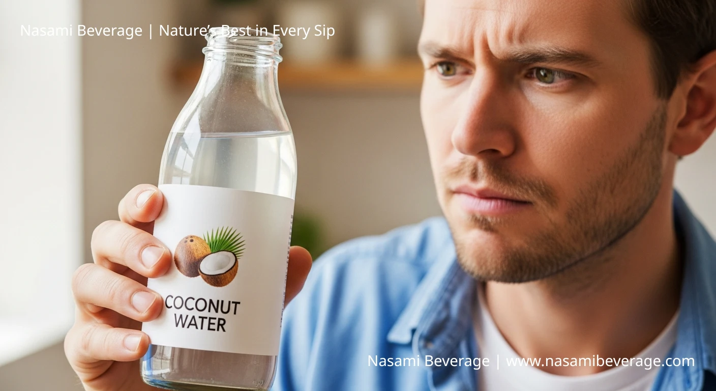 White Flakes in Coconut Water