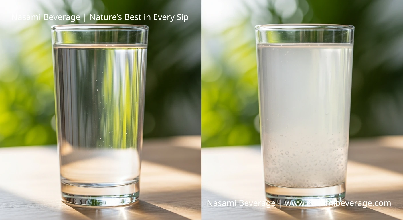 White Flakes in Coconut Water