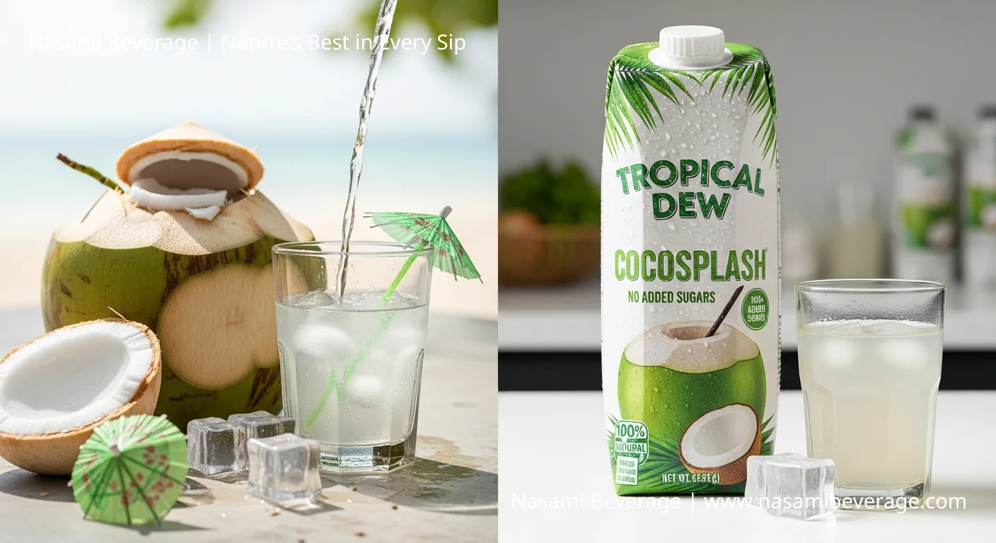 coconut water with orange Coconut Water with Orange