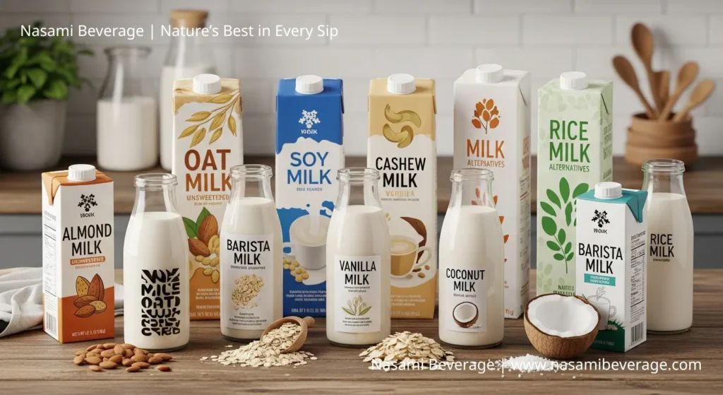 types of drinks Types of drinks - Plant-Based Milk Alternatives