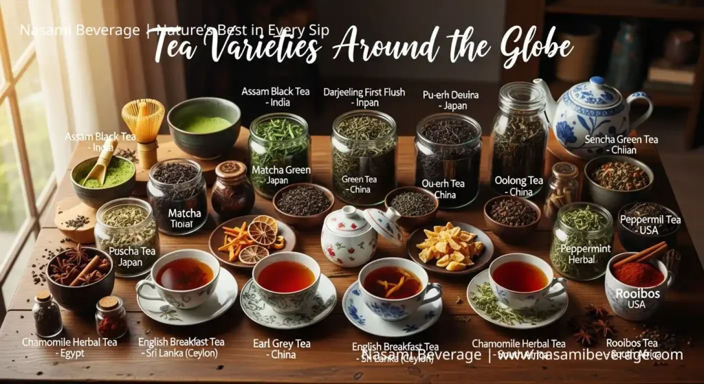 types of drinks Types of drinks - Tea Varieties Around the Globe
